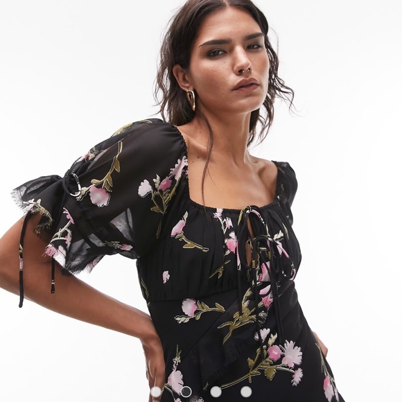 Topshop Floral elegant Dress - Picture 4 of 6